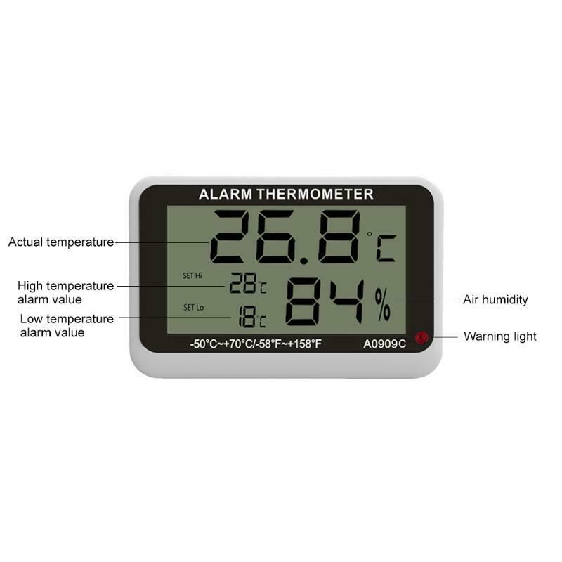 Thermometer Hygrometer Refrigerator Temperature Humidity Meter Hygrothermograph