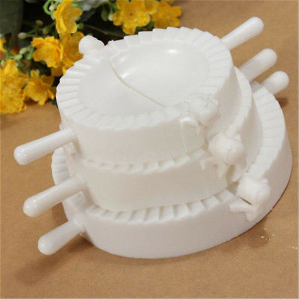 3pcs kitchen plastic dough press maker dumpling pie ravioli making mold m.l8