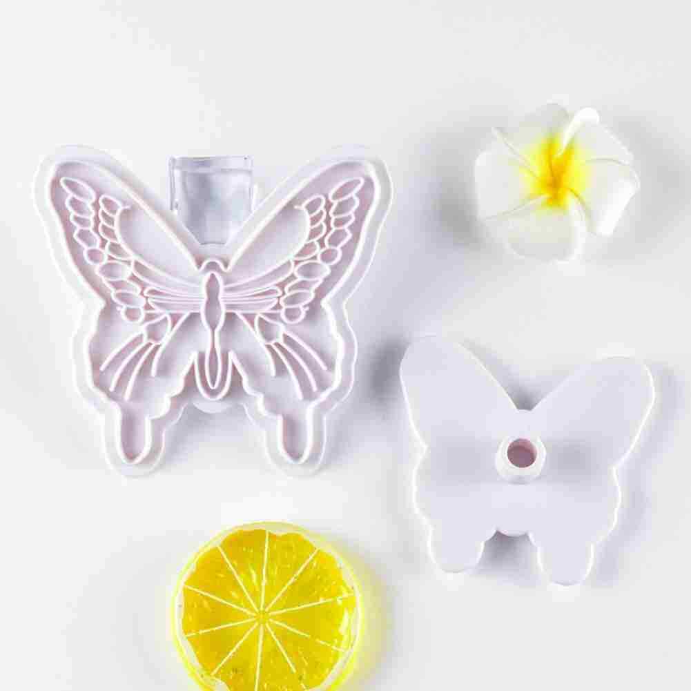 Butterfly Cookie Plunger Cutters Mold Baking Tools Fondant Decorating Cake U9H6