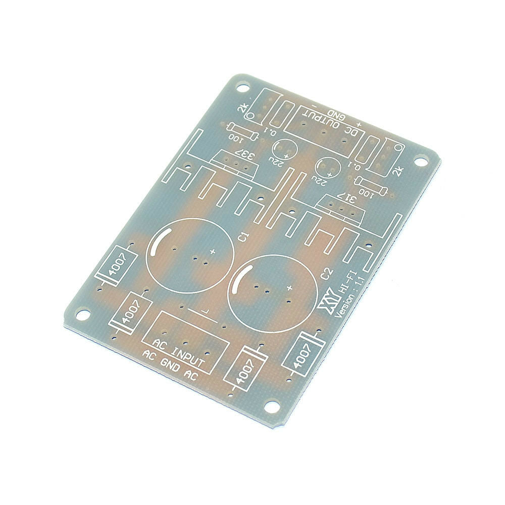 LM317 Positive And Negative Dual Power Supply Adjustable PCB Board