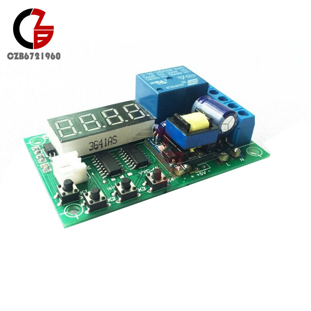 Multifunction Digital Display Time Control Relay Module AC110V / 220V 5A