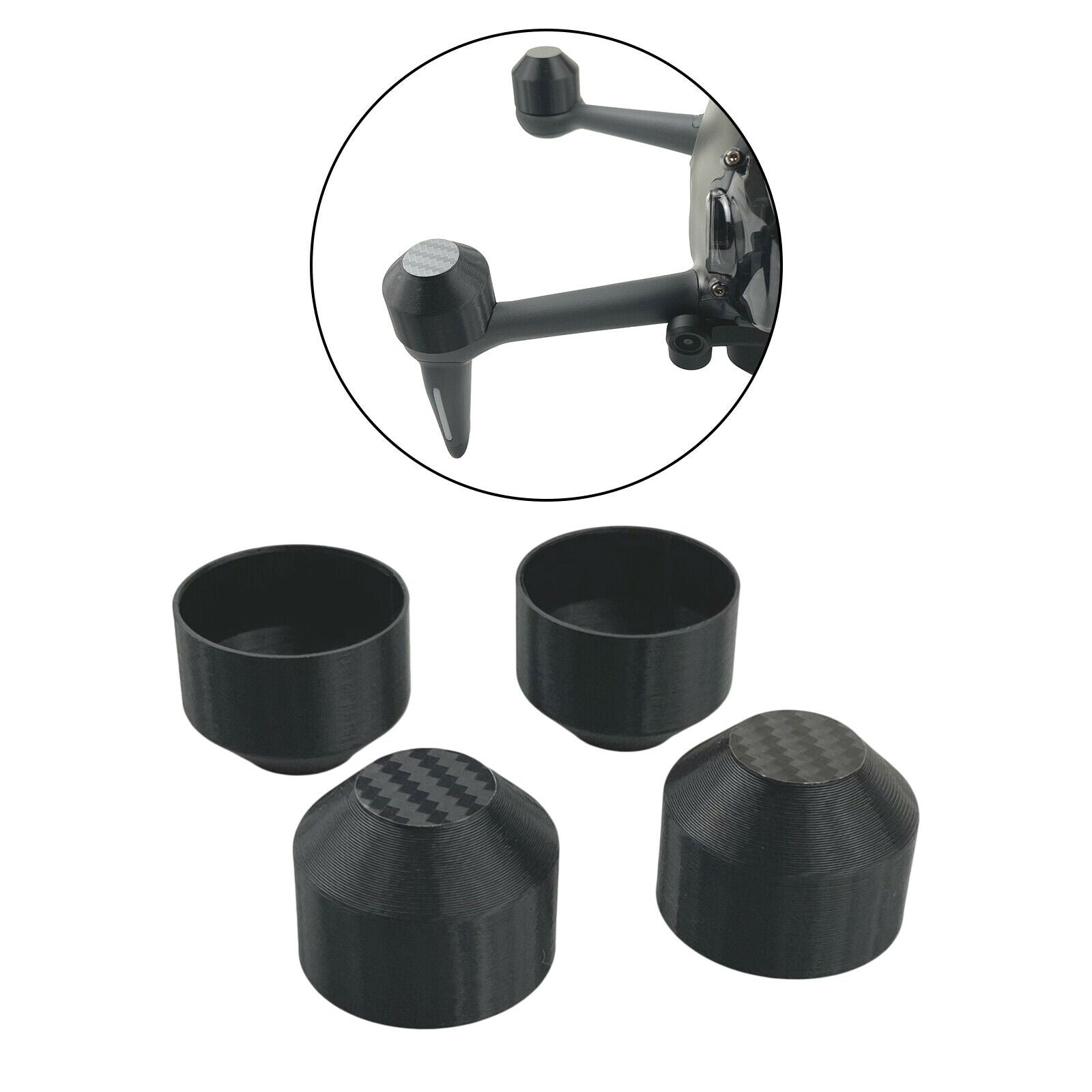 4pcs Carbon Fiber Motor Caps Guard Stopper Protector for DJI FPV Accessories