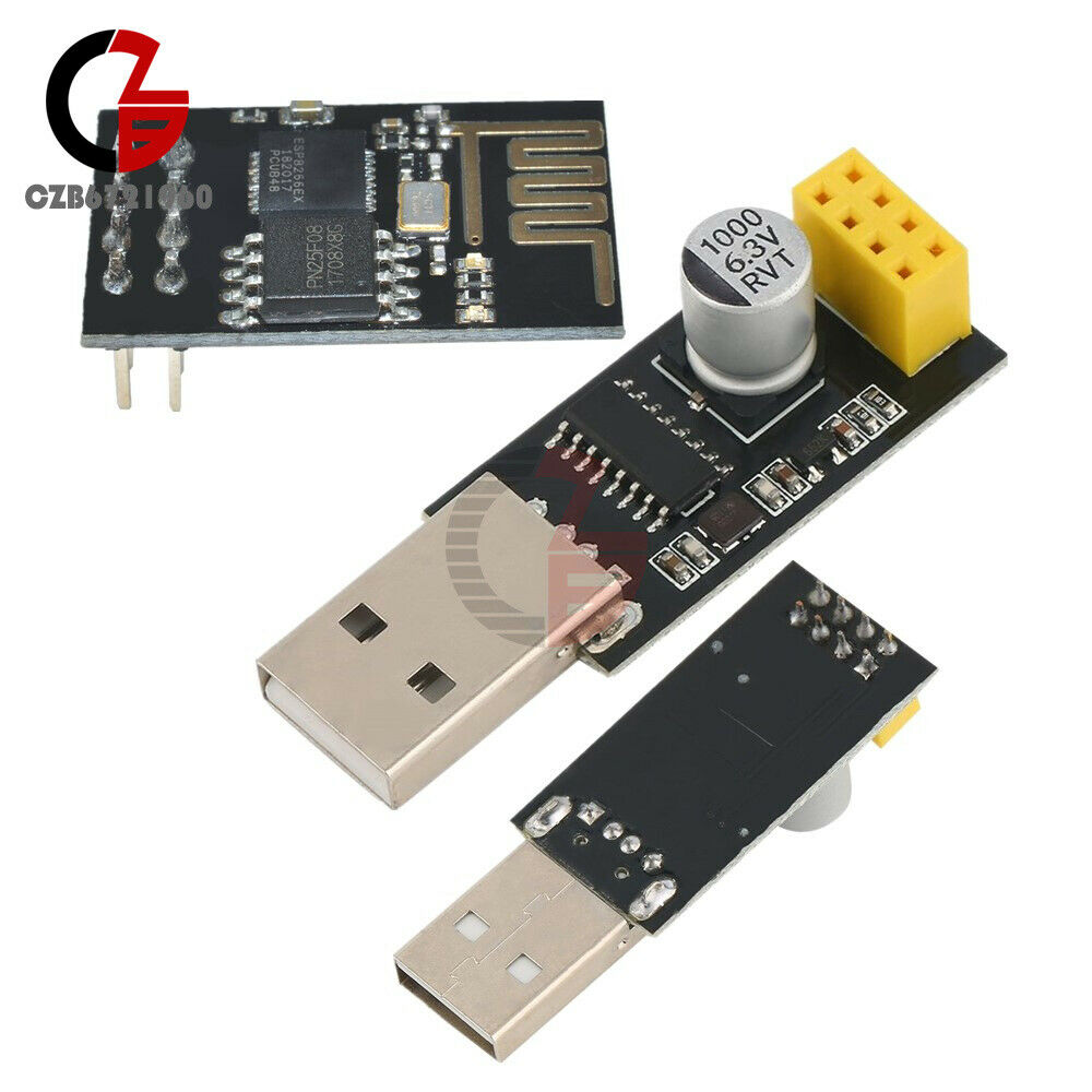 USB to ESP8266 ESP-01 Serial WIFI Wireless Transceiver Module Send Receive CH340