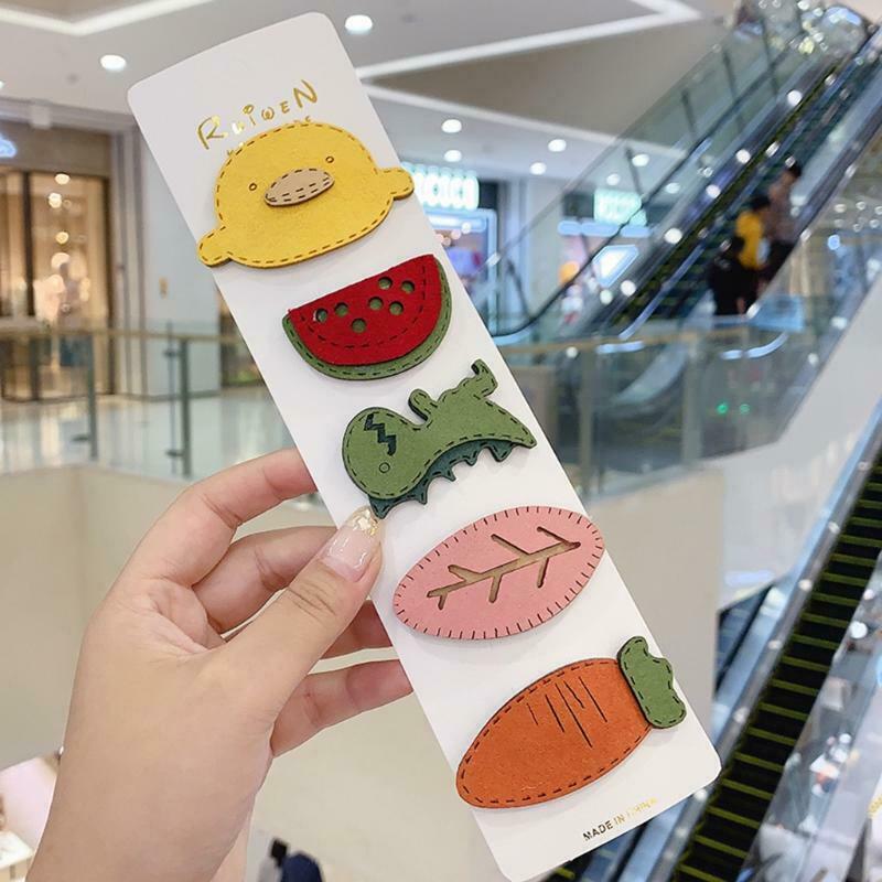 New Little Yellow Duck Radish Hairpin Childish Cute Side Clip Baby Girl Teens