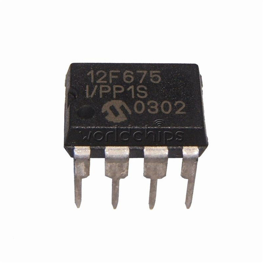 10PCS  MCU IC MICROCHIP DIP-8 PIC12F675-I/P 12F675-I/P 12F675