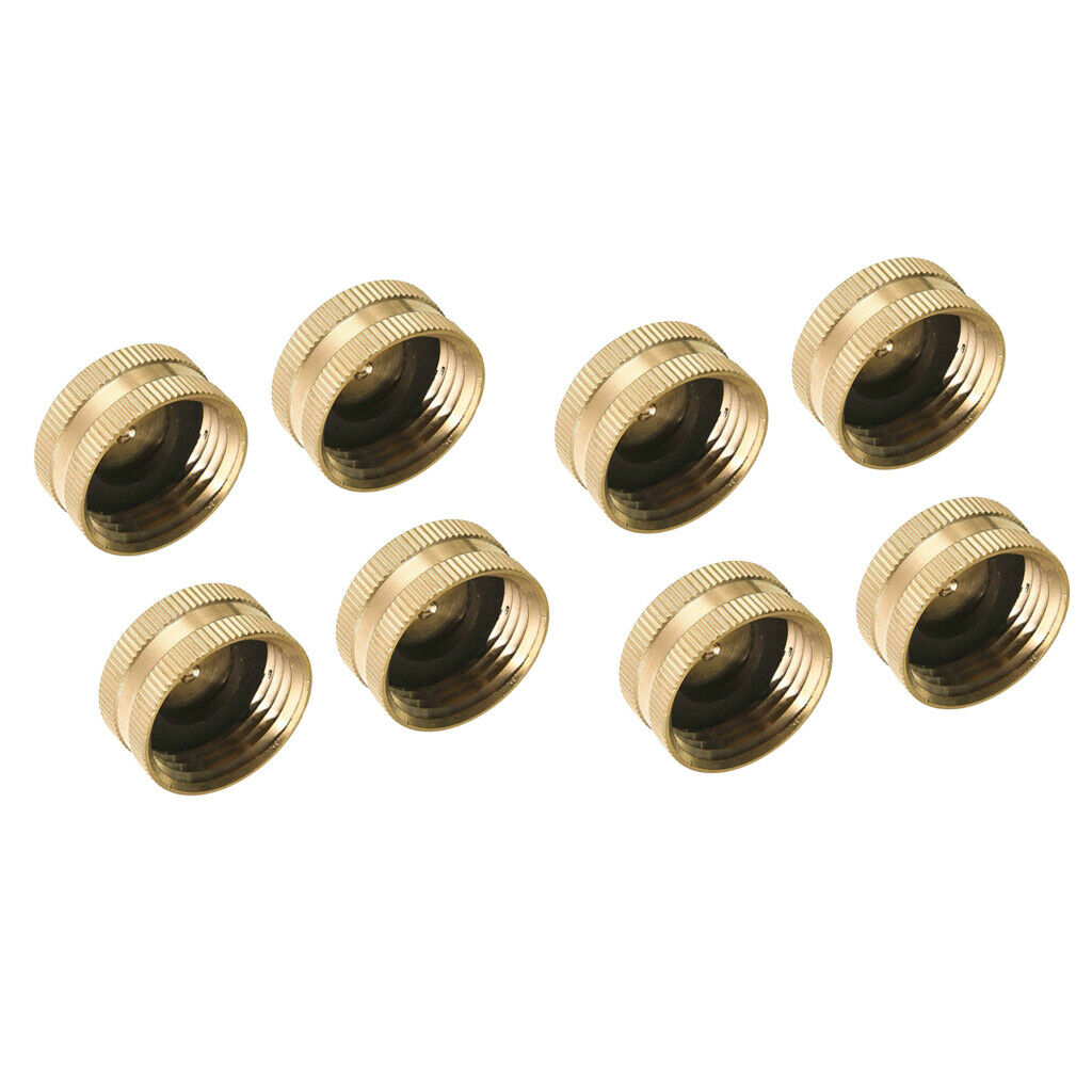 8-Packs Brass Female Garden Hose End   with Washers
