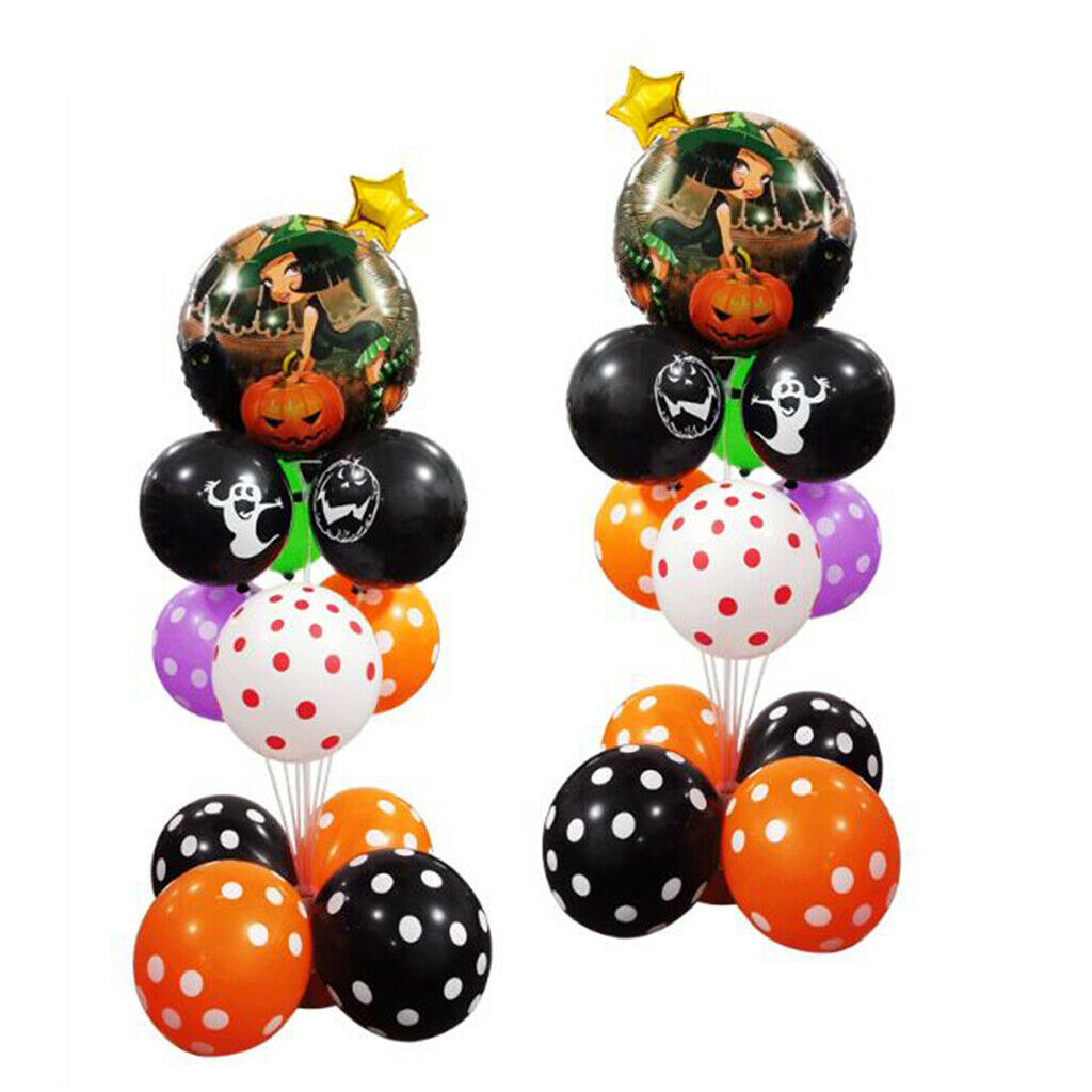 Halloween Latex Foil Balloon Party Decoration Photo Props Witch