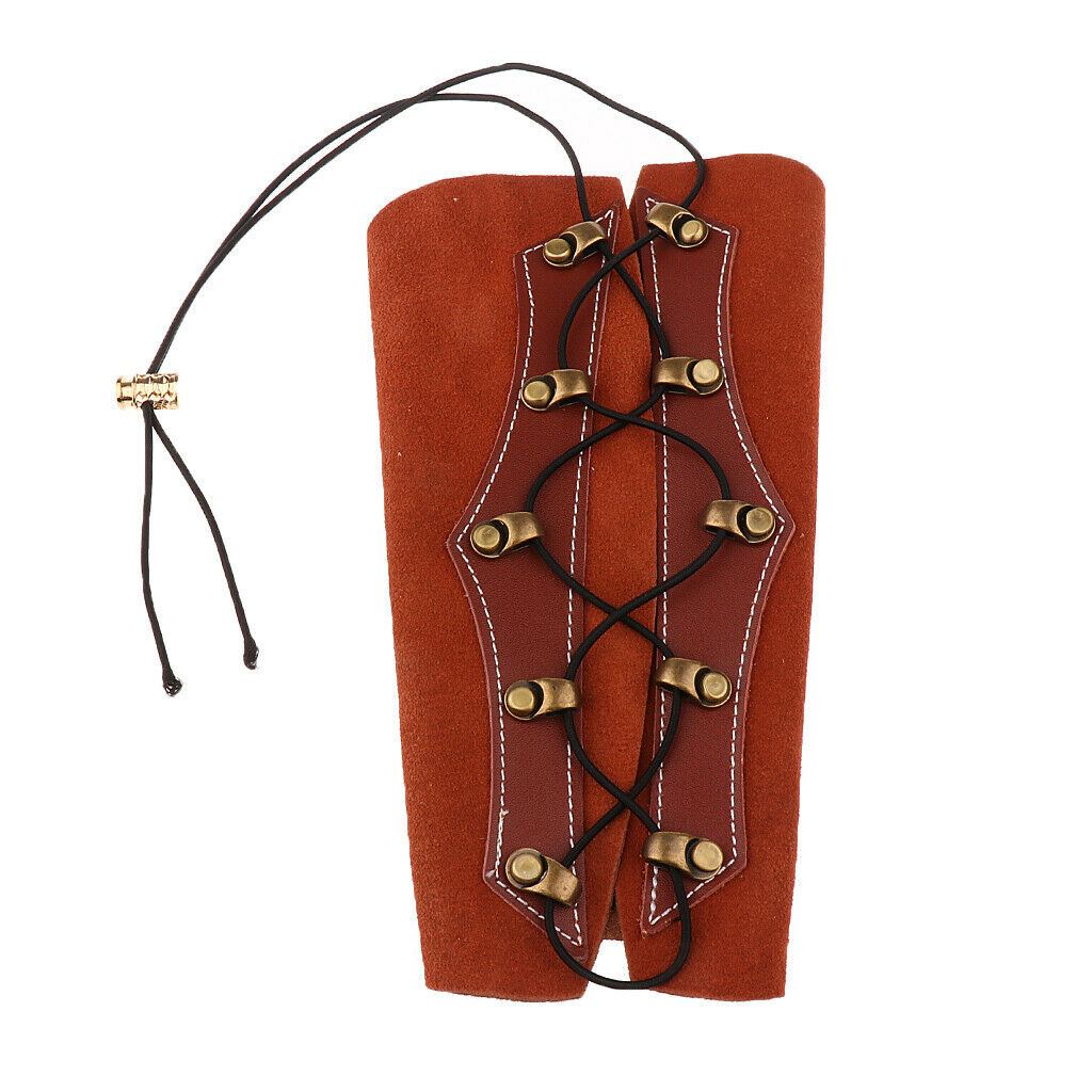 Traditional armguard forearm protection archery armguard brown