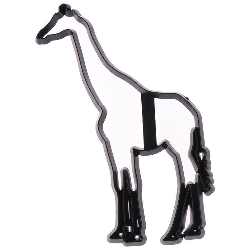 8Pcs Animal Cookie Cutter Plastic Elephant Lion Giraffe Leopard Fondant C.l8