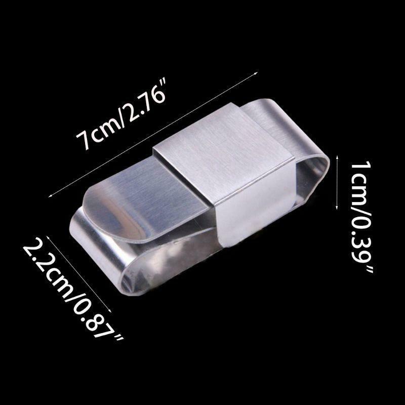 Strong Magnetic Billiard Ball Pool Cue Chalk Holder Stainless Steel S Shape Clip