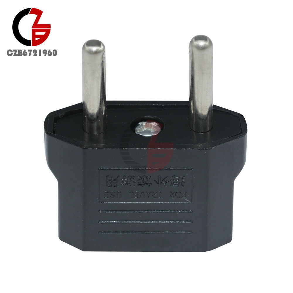 5Pcs US/USA to European Euro EU Travel Charger Adapter Plug Outlet Converter