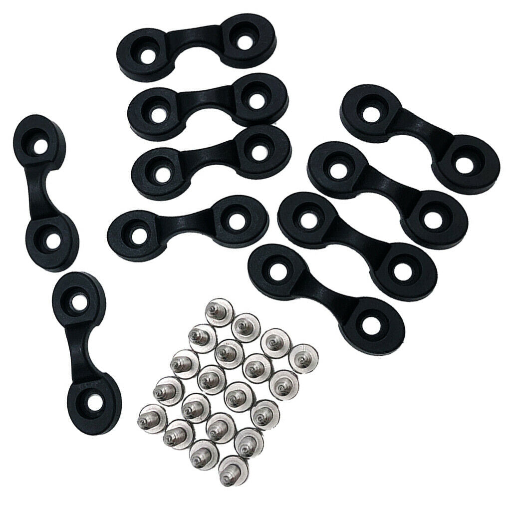 Bungee Pad Eye Deck Loop Tie Down Anchor with Screws for Kayak Canoe Boat