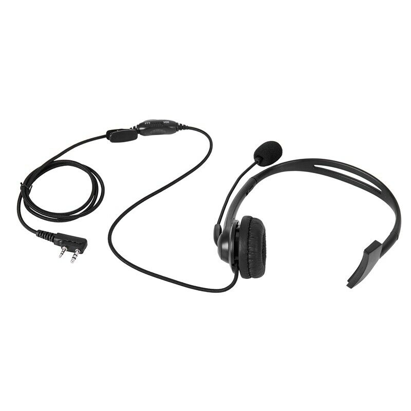 2 PIN PTT Mic Headphone Headset for KENWOOD  BAOFENG UV5R 5R/888S G9U4U4