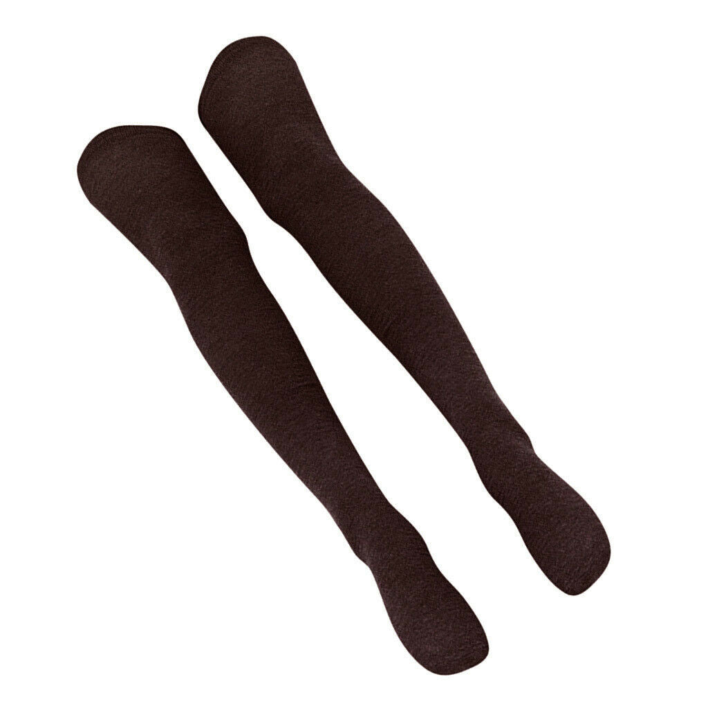 5 Pairs Set Womens Girl Sexy Plain Thigh High Socks Stocking School Socks