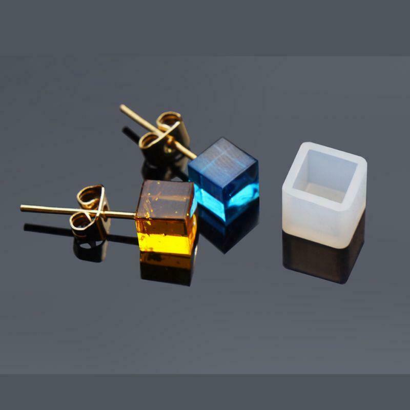 16Pcs Tiny Silicone Jewelry Earring Necklace Pendant Mold Casting Jewelry Tools