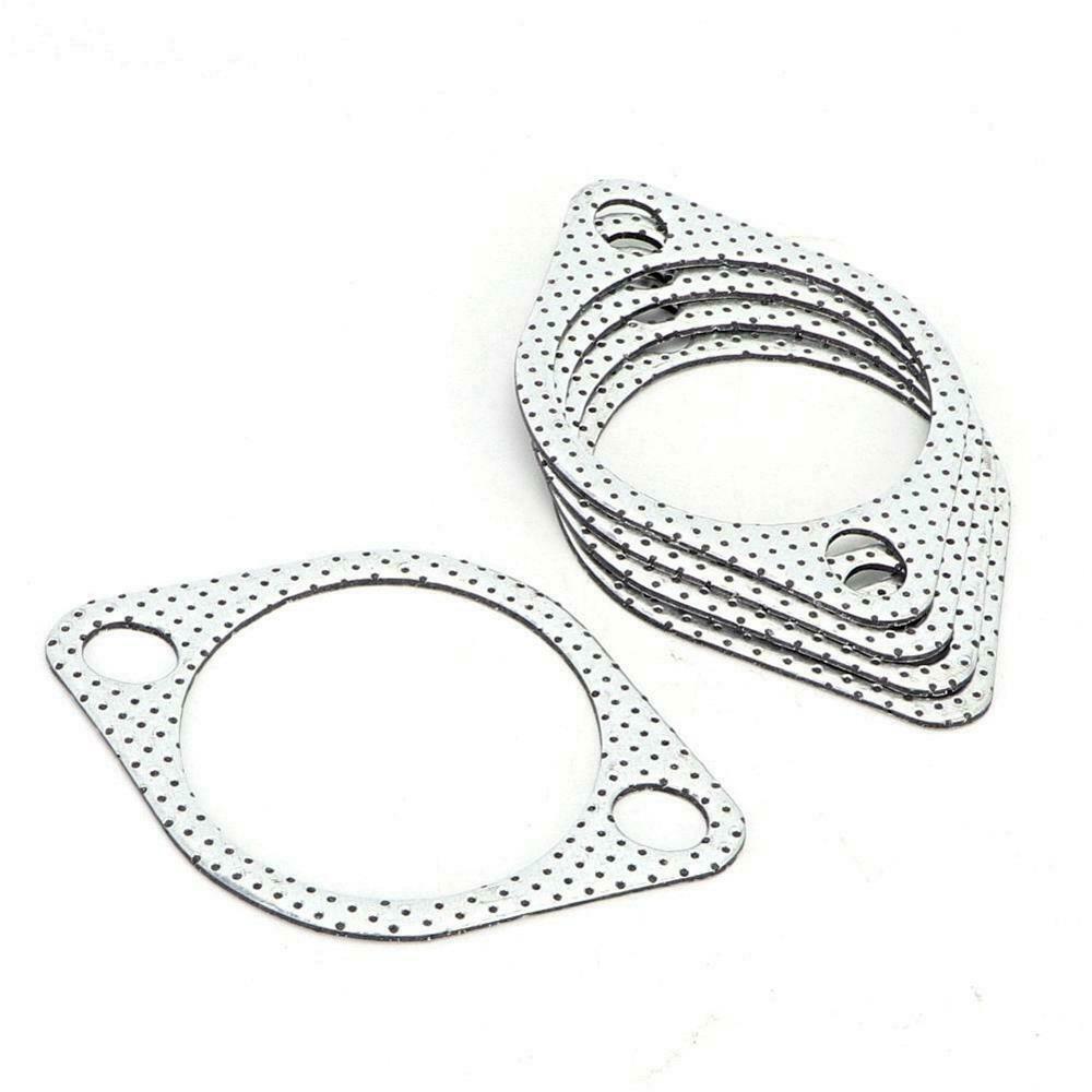 5Pcs  3in Ceramic Exhaust Pipe Metal Gasket with Reinforced Ring 76mm Downpipe