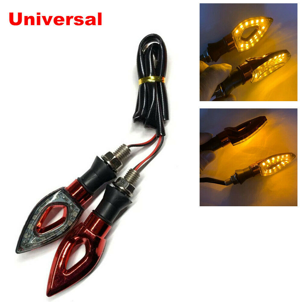 Universal Motorcycle Bike LED Flashing Turn Signal Lamp Indicator DRL Taillights