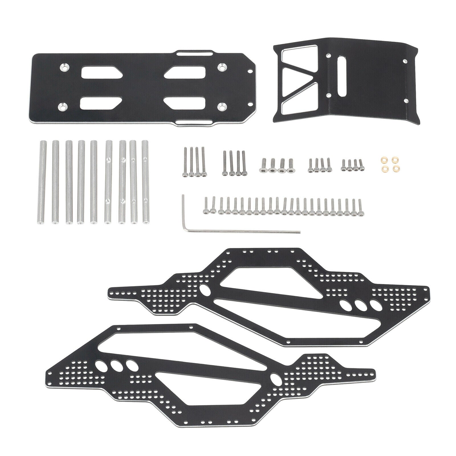 RC CNC Chassis Frame Body Kit for Axial SCX24 1/24 Scale RC Rock Crawler Car