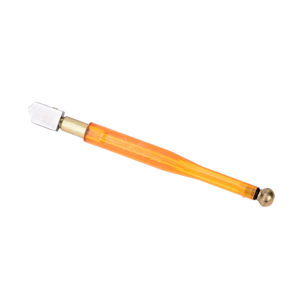 1X Diamond Antislip Metal Handle Steel Blade Oil Feed Glass Cutter Cutting.l8