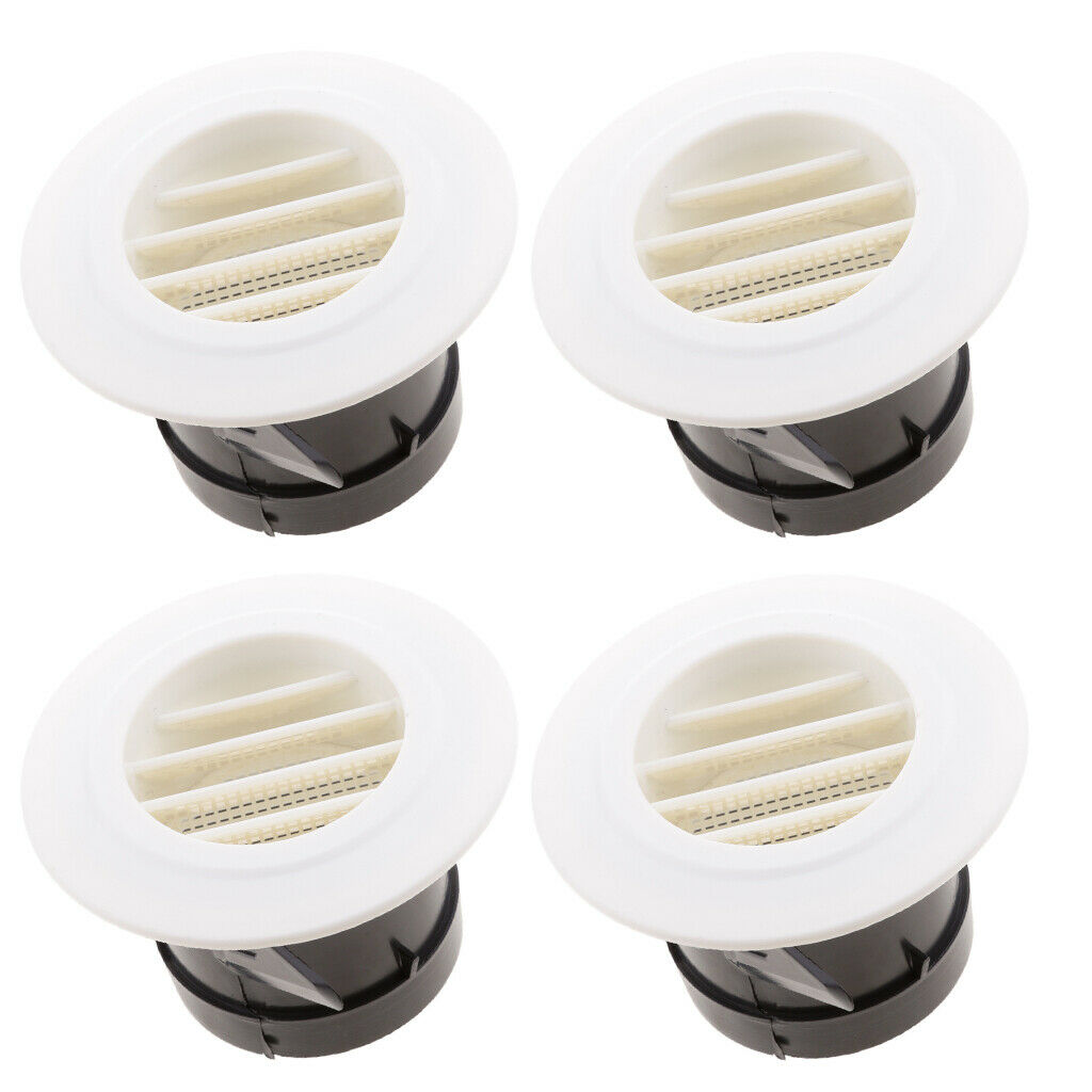 4pcs 3inch Air Vent Louver Air Grill Cover for Bathroom Office Home (Ã¸75mm)