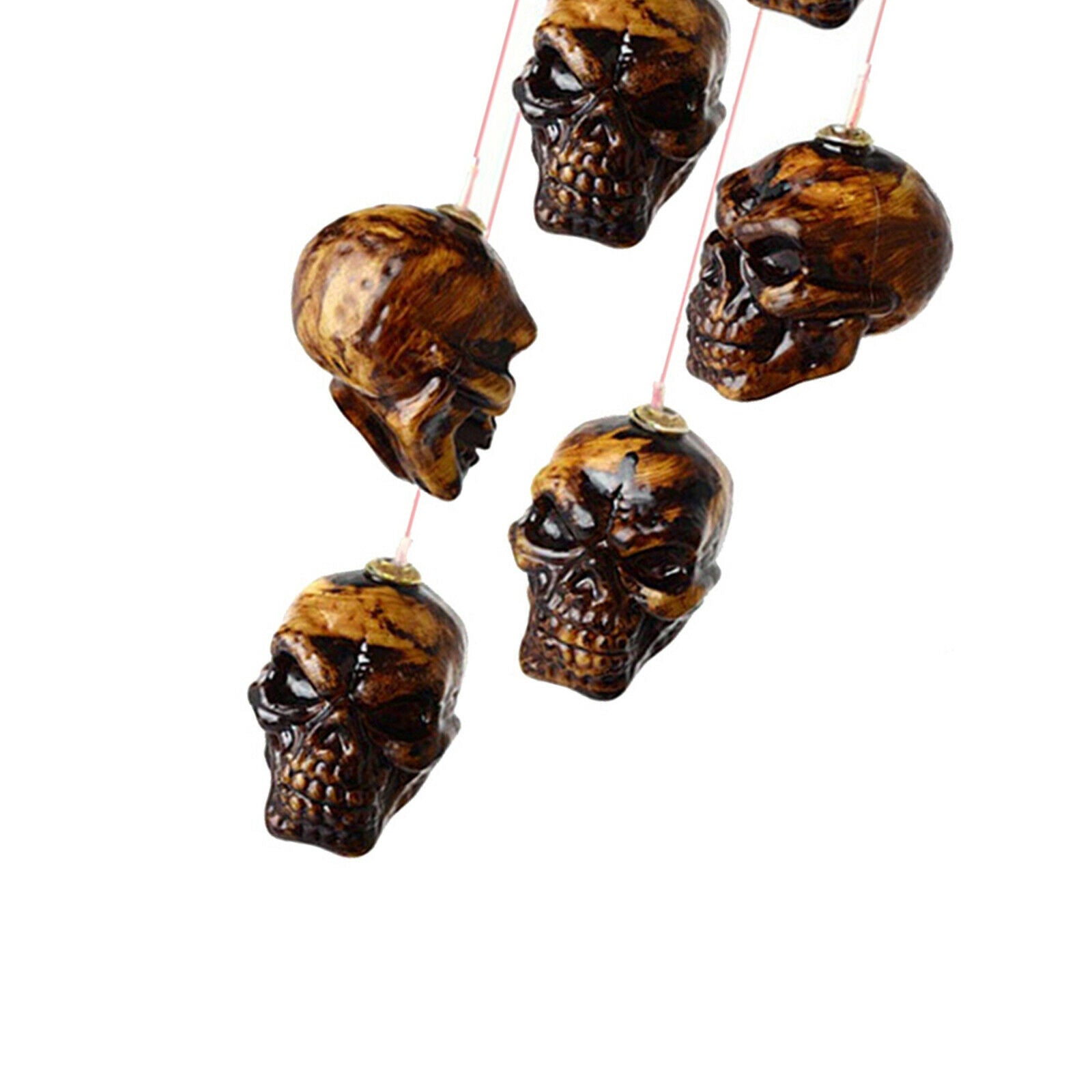Solar Powered Wind Spinner Chimes Light Halloween Hanging Garden Yard Decor