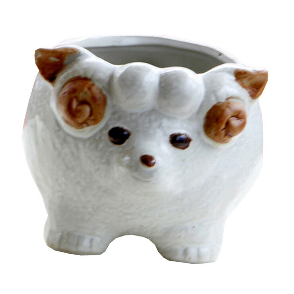 Cute Sheep Style Ceramic Flower Pot Succulent Plant Container