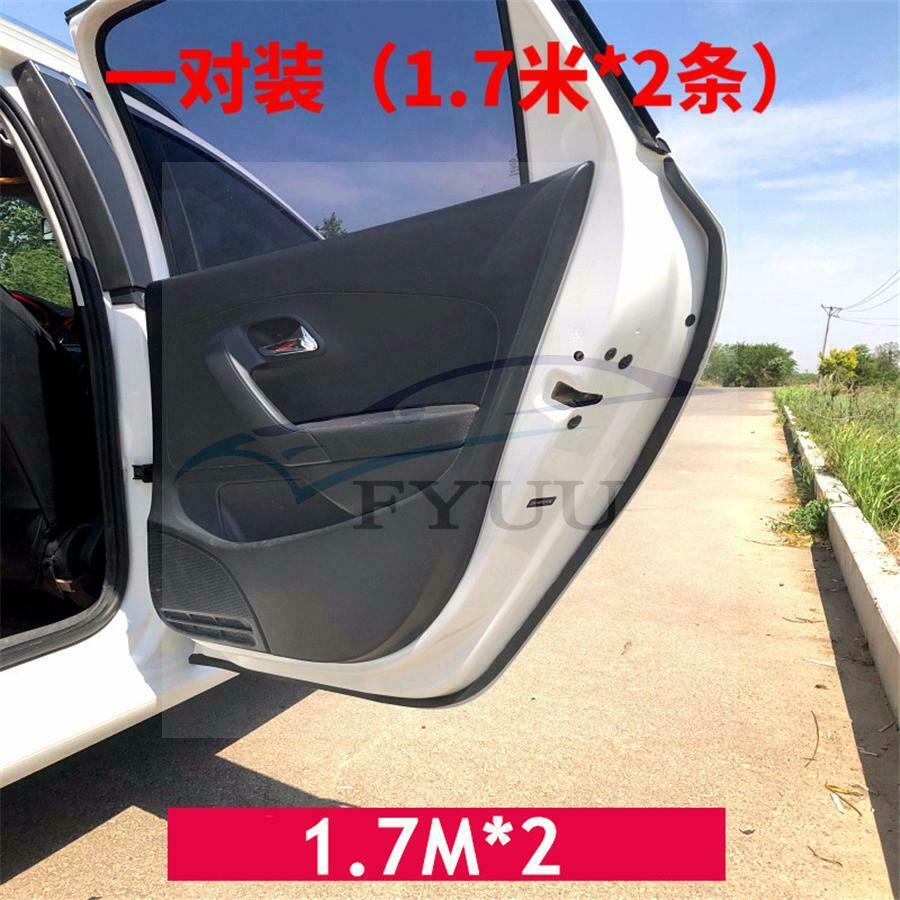 2PCS 1.7M * 2 Rubber C pillar Protection Sealant Strip Sealant With Air Vent