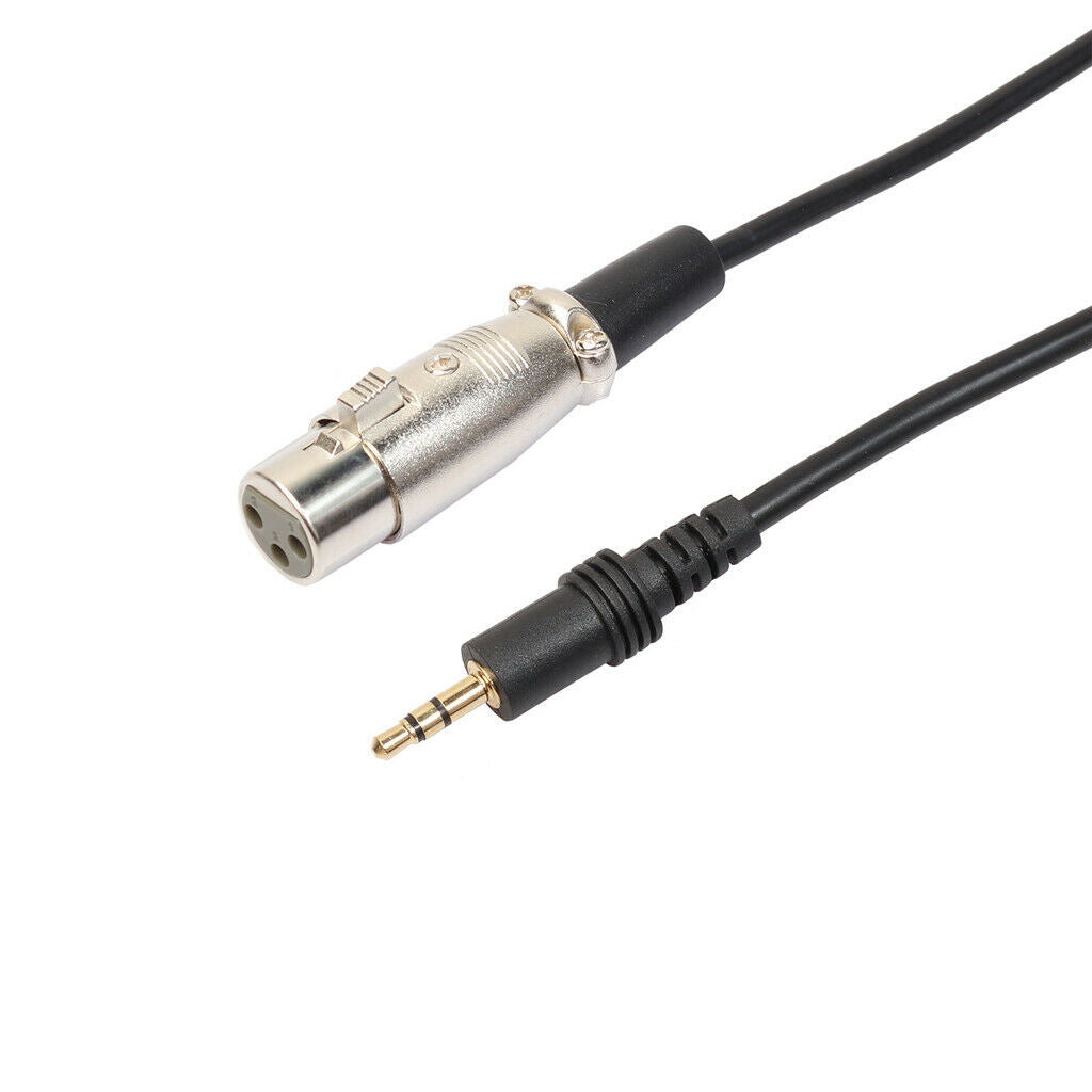 3.5mm   Plug TRS To XLR Cable (Male To Female) Mic Audio Cord Cable 10Ft