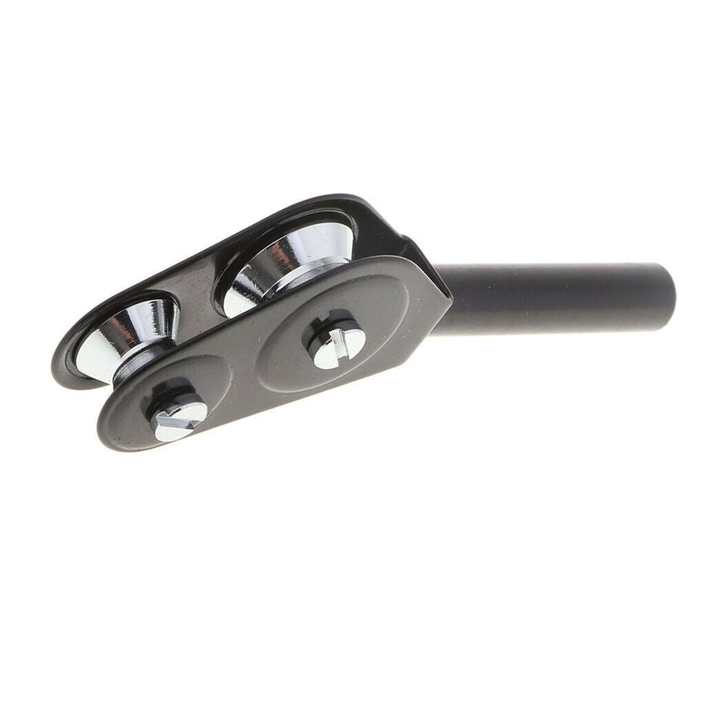 3Pcs Fishing Rod Double Roller Pole Guides Stainless Steel Fishing Accessory
