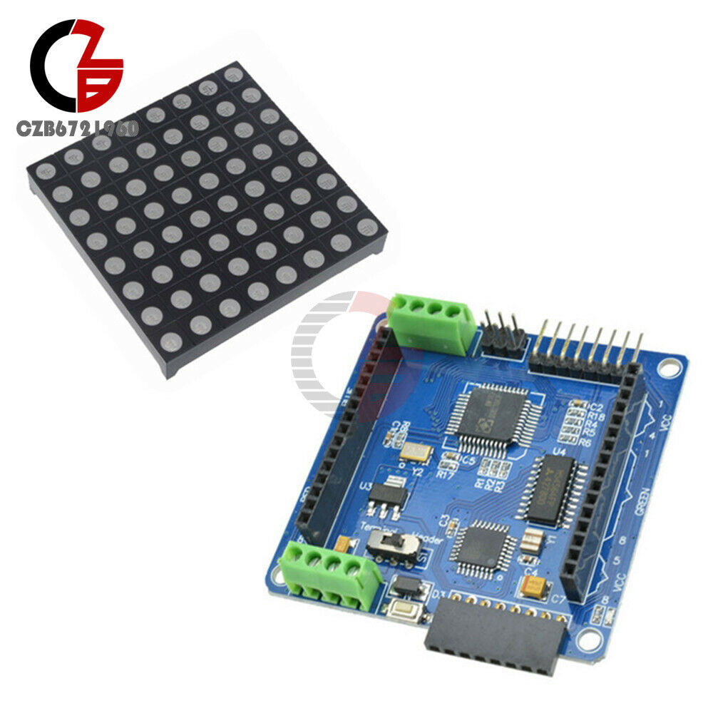 RGB Full-color 8x8 LED with Colorful Magic Matrix Driver Shield Colorduino Kits