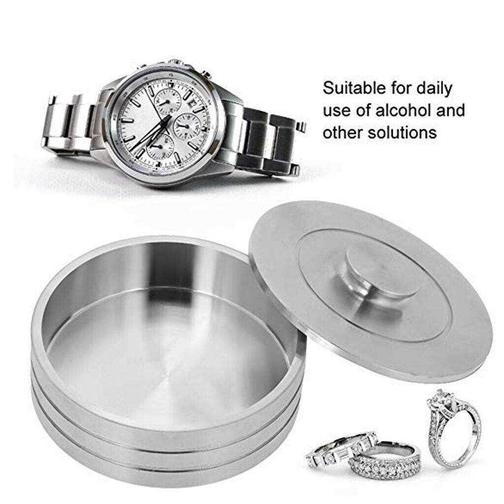 Benzine Cup Stainless Steel Container for Cleaning Watch Movement Parts Tool