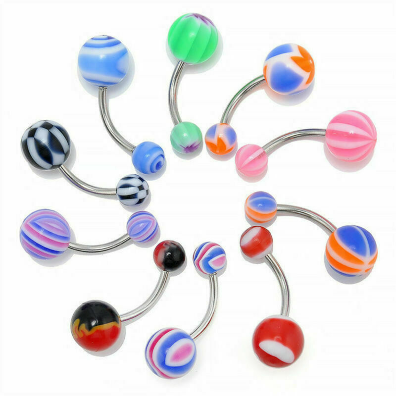 30x MULTI-PACK OF MIXED STYLE BELLY BARS/NAVEL RINGS PIERCINGS Jewelery Fashion