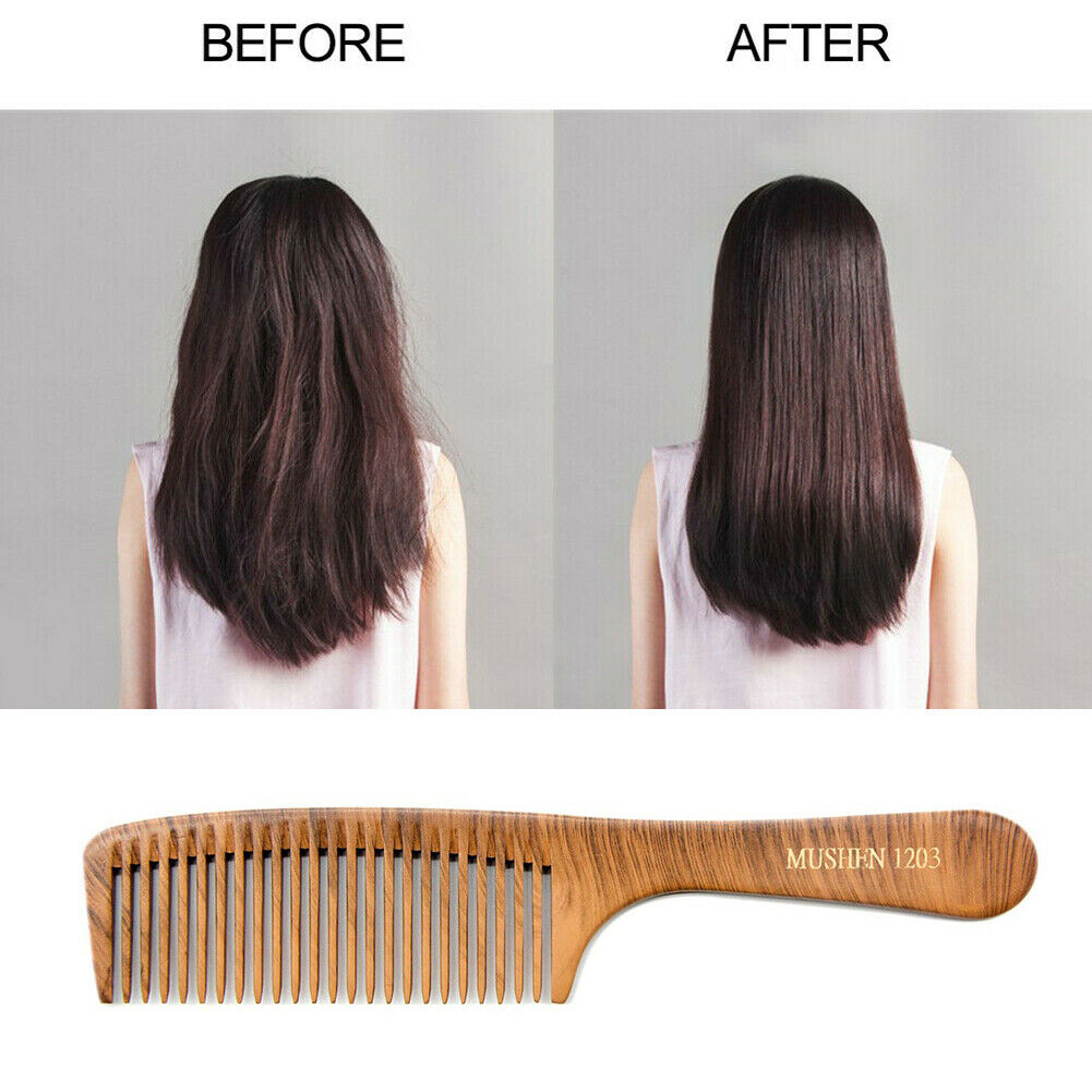 Professional Scalp Massage Wood Air Cushion Comb Anti-Static Flat Combs Set