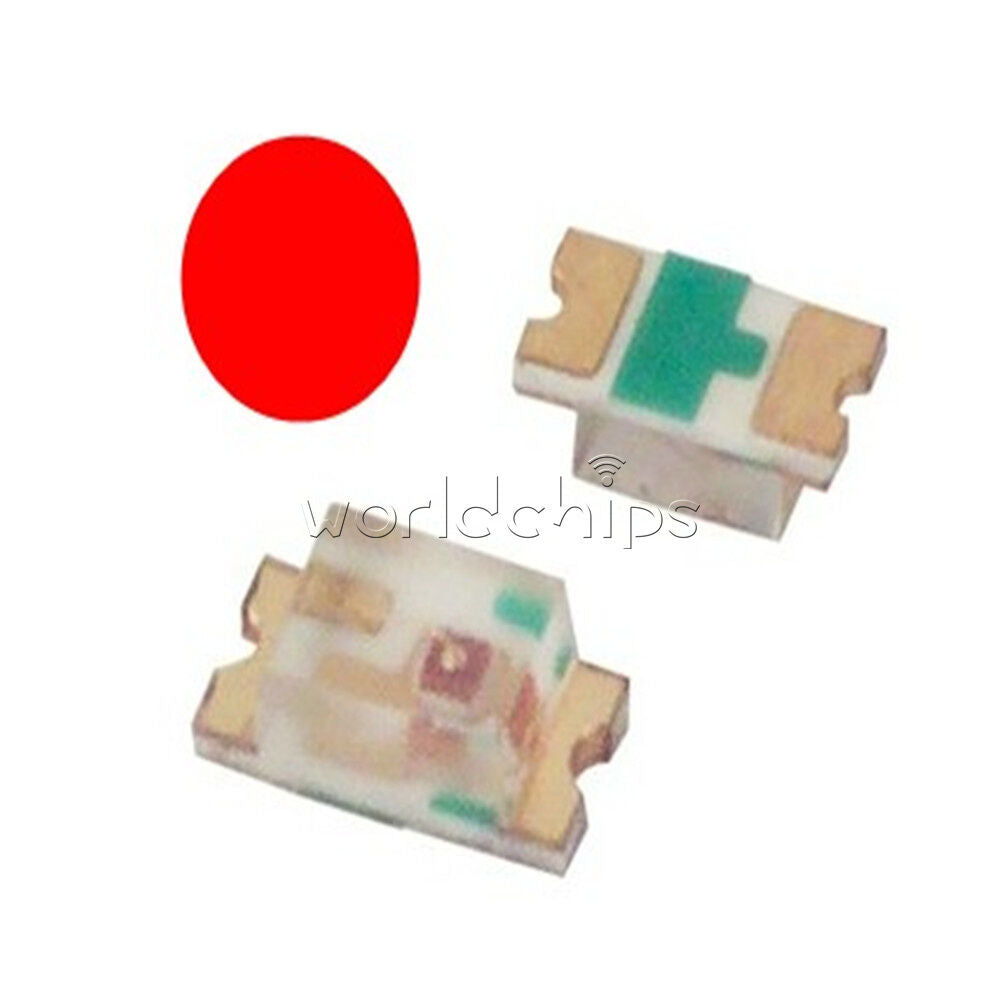 100Pcs Super Bright red color SMD SMT 0603 Series LED Super Ultra Light DIY Lamp