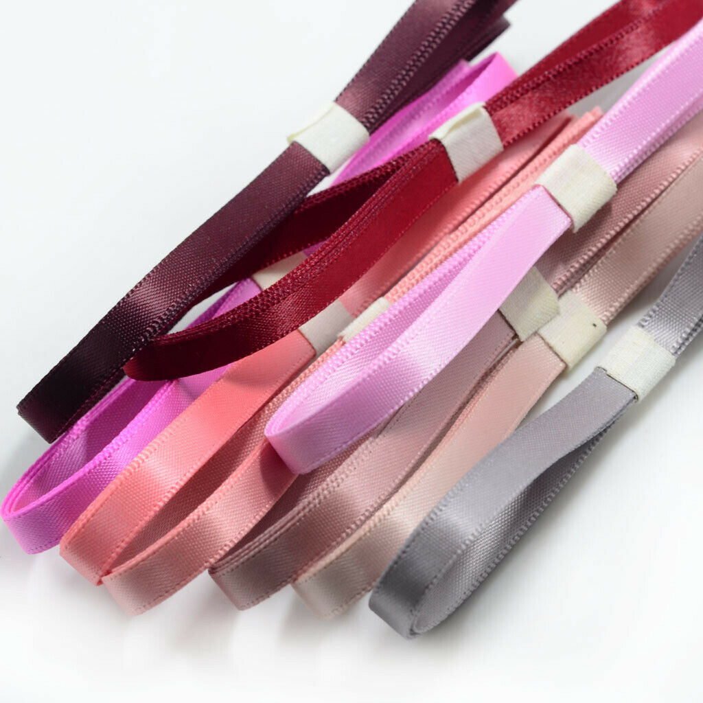 16pcs 1 Yard Double Sided Satin Satin Ribbons for Sewing Crafts 9mm
