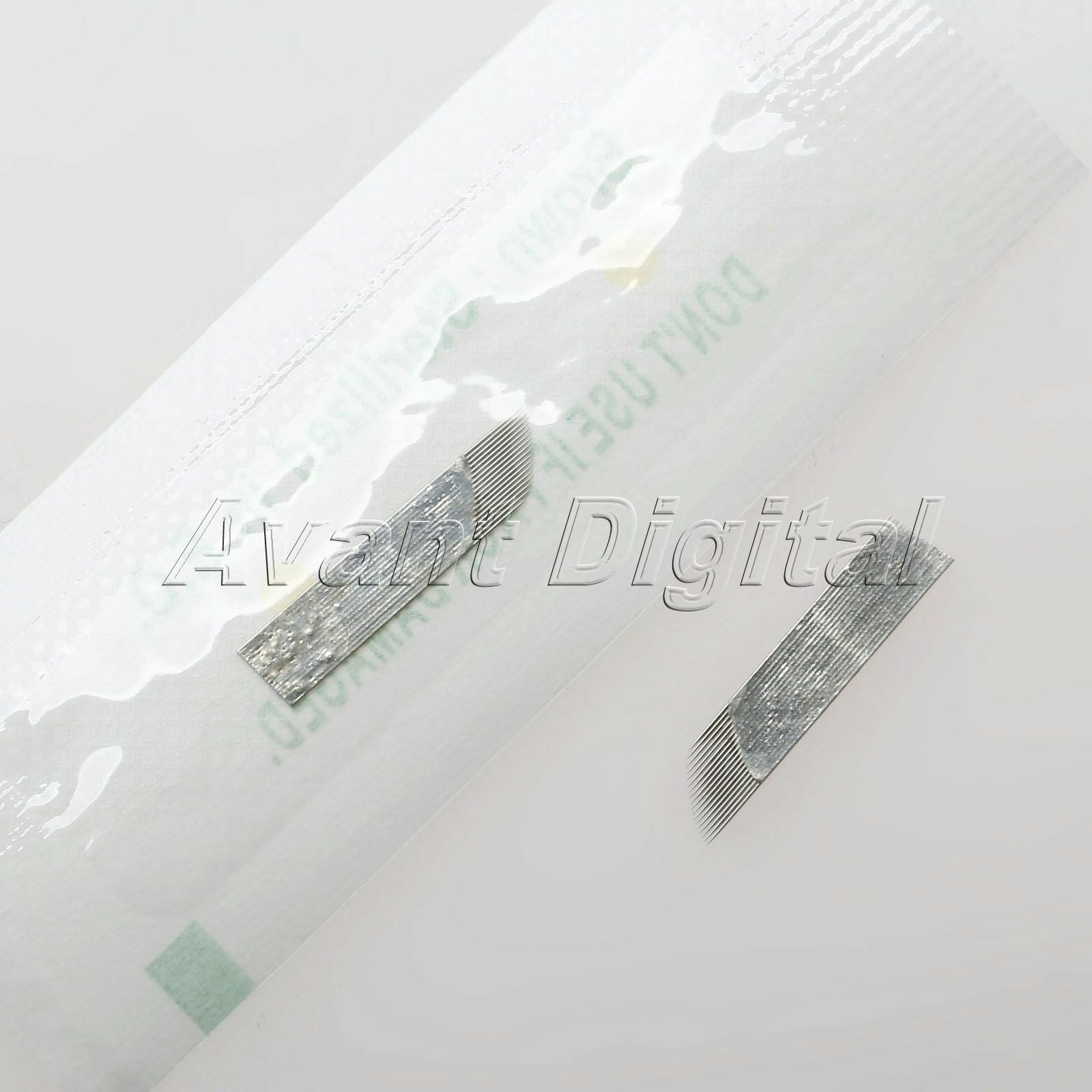 50 Needles Blades Lead-free Permanent Makeup Manual Eyebrow Tattoo Bevel