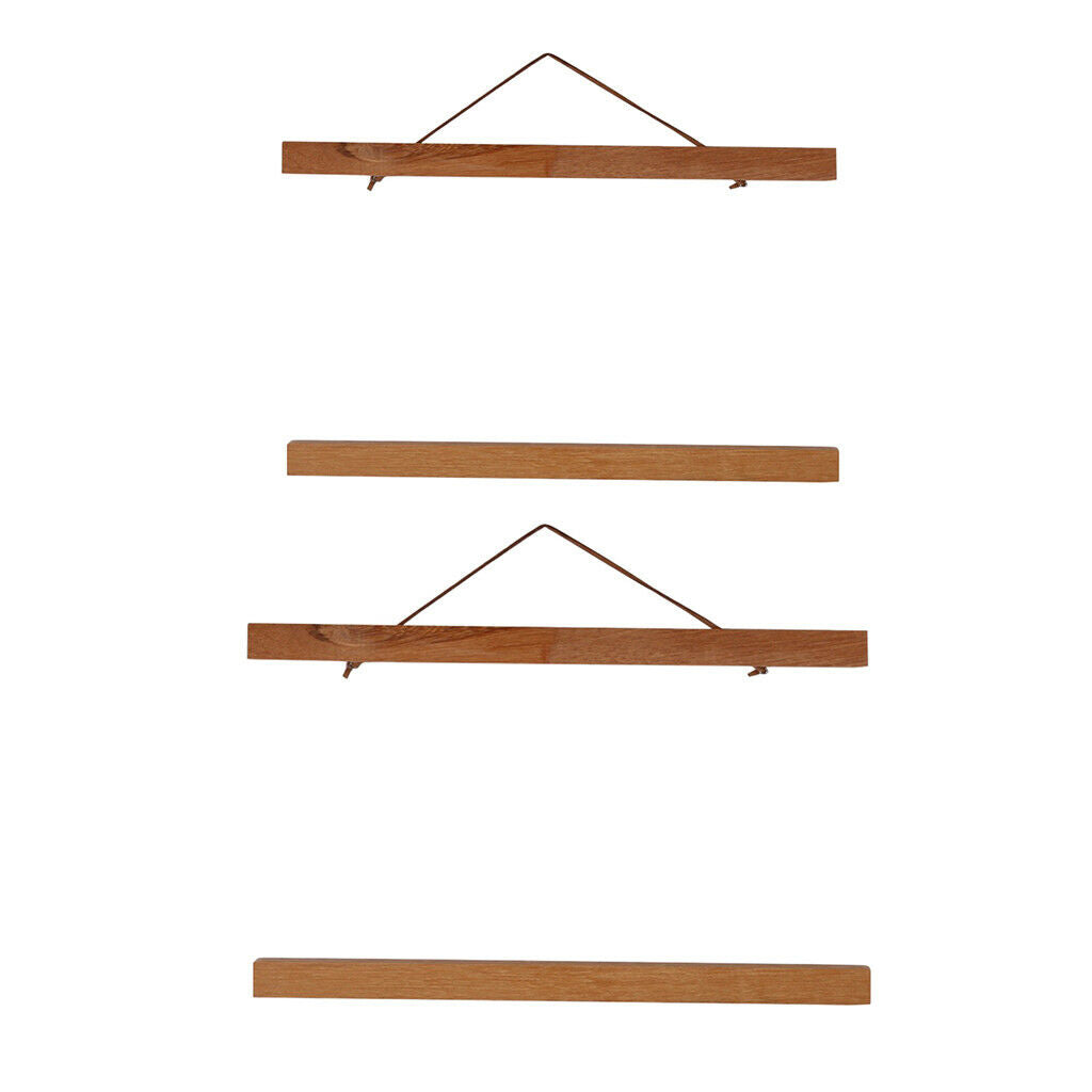 Wooden  Picture Frame Scroll Painting Poster Frame Hanger 40 & 50cm