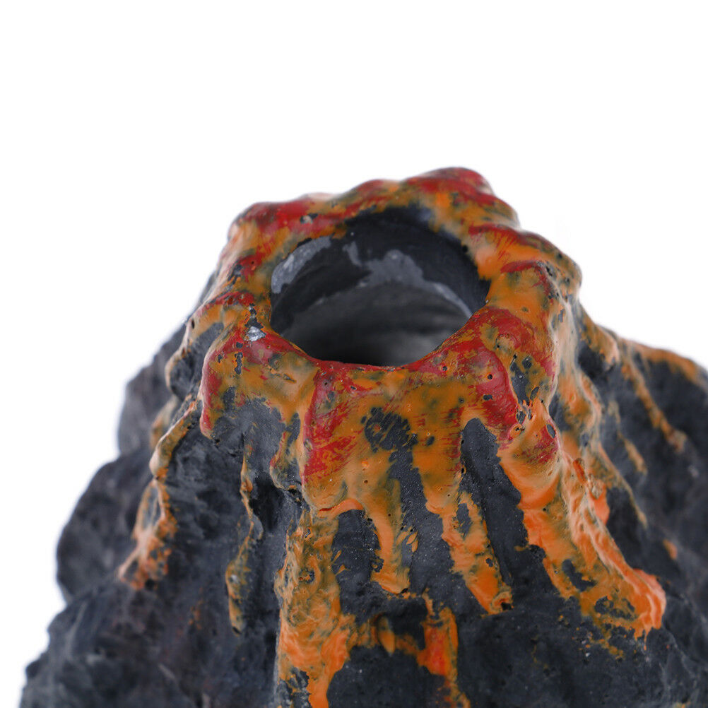 Volcano Shape Aquarium fish tank decor oxygen pump air bubble stone&yJCAUJ Tt