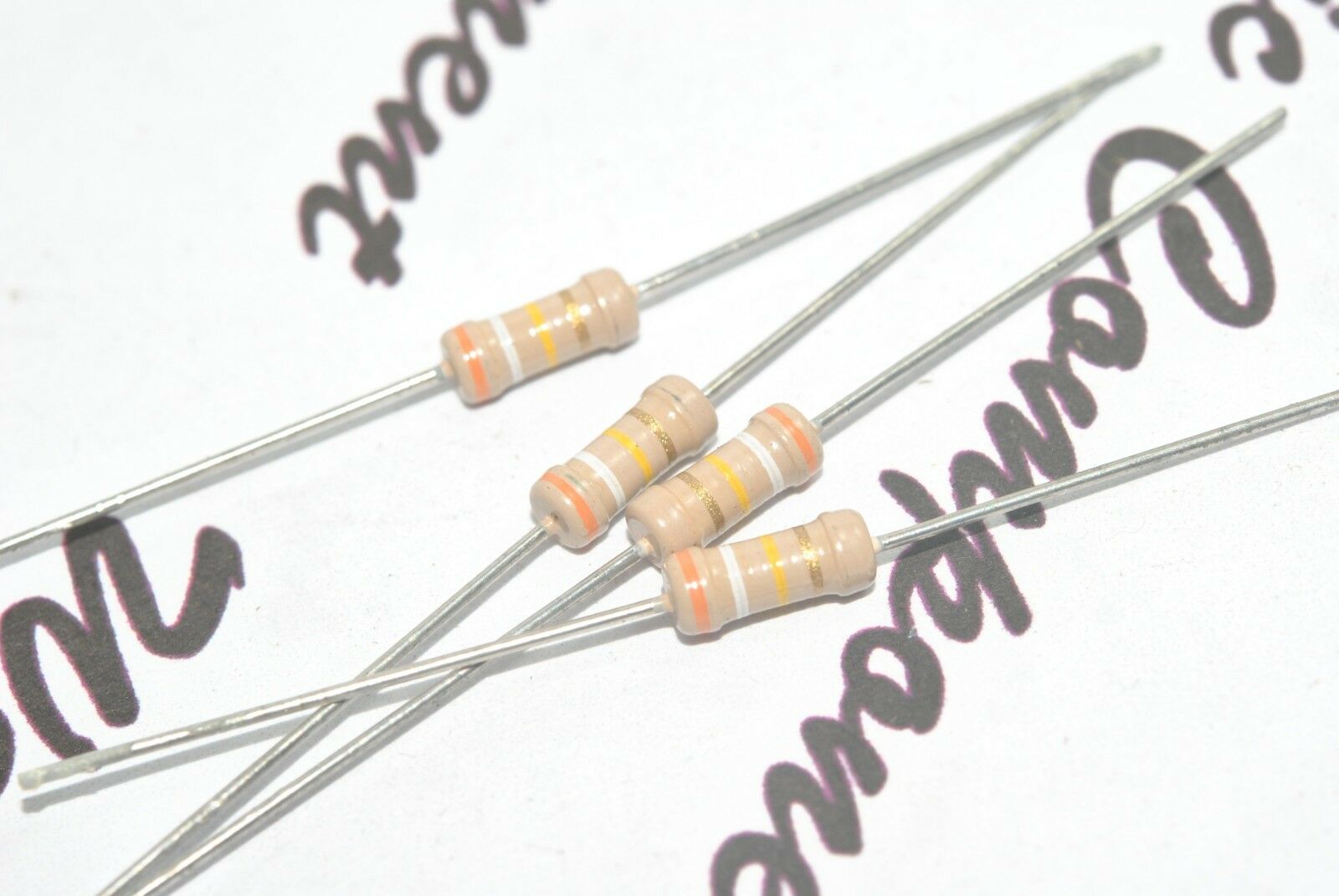 10pcs - 390K 1/2W 5% Resistor - NOS Non-Rohs
