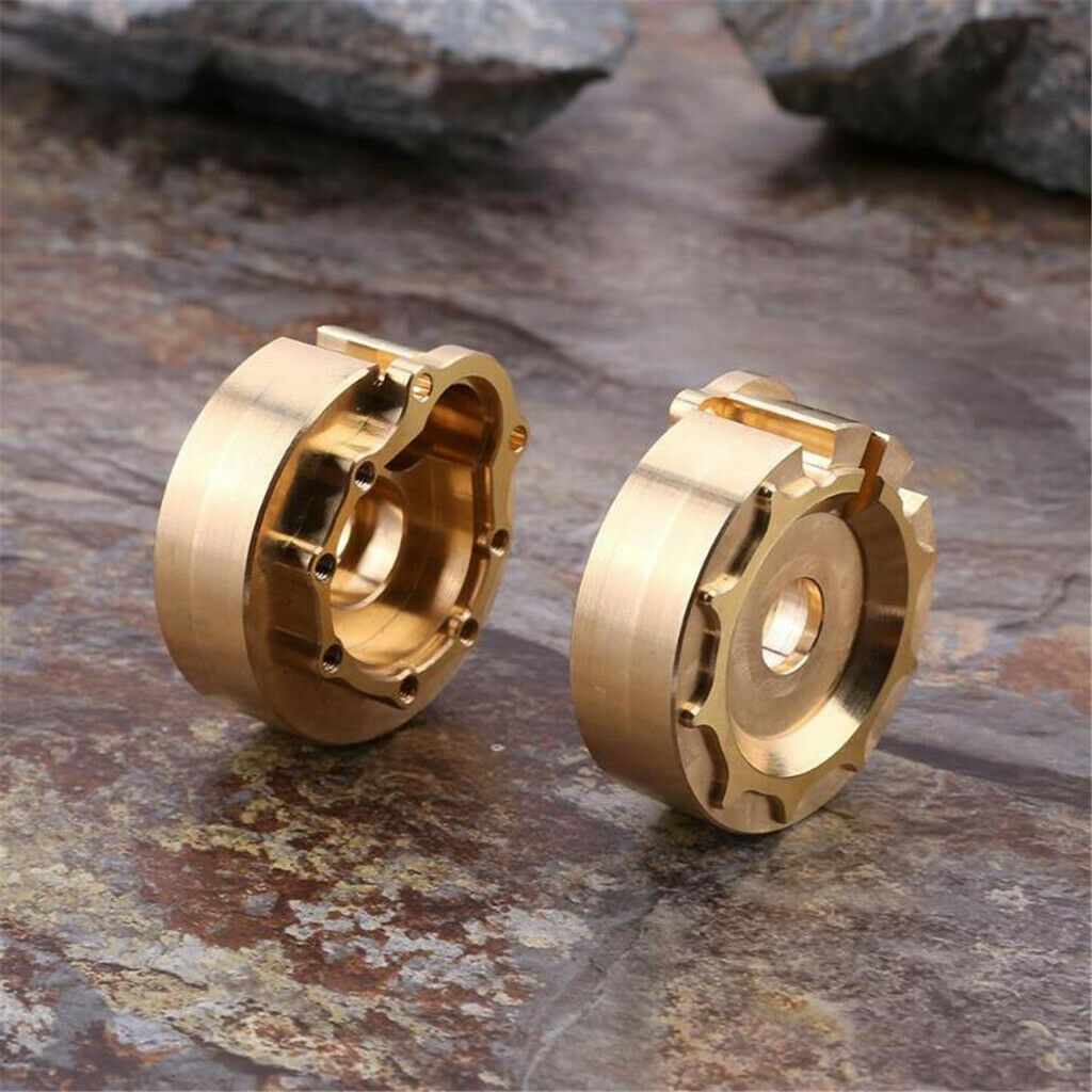 2x Brass Counterweight Housing For 1:10 RC Crawler  -4