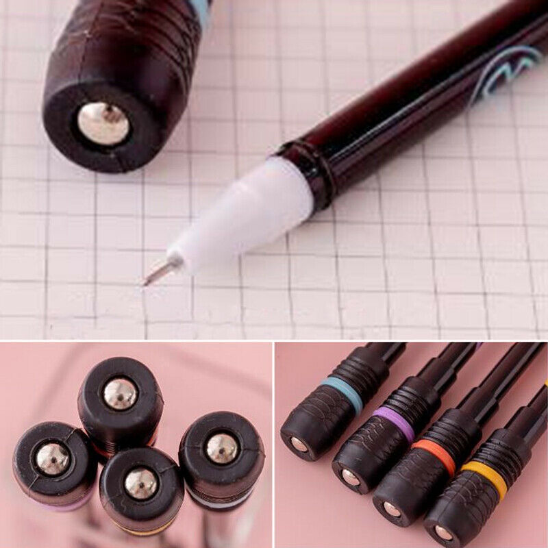 Non Slip Coated Spinning Pen Rolling Pen Ball Point Improve Learning Suppl TH