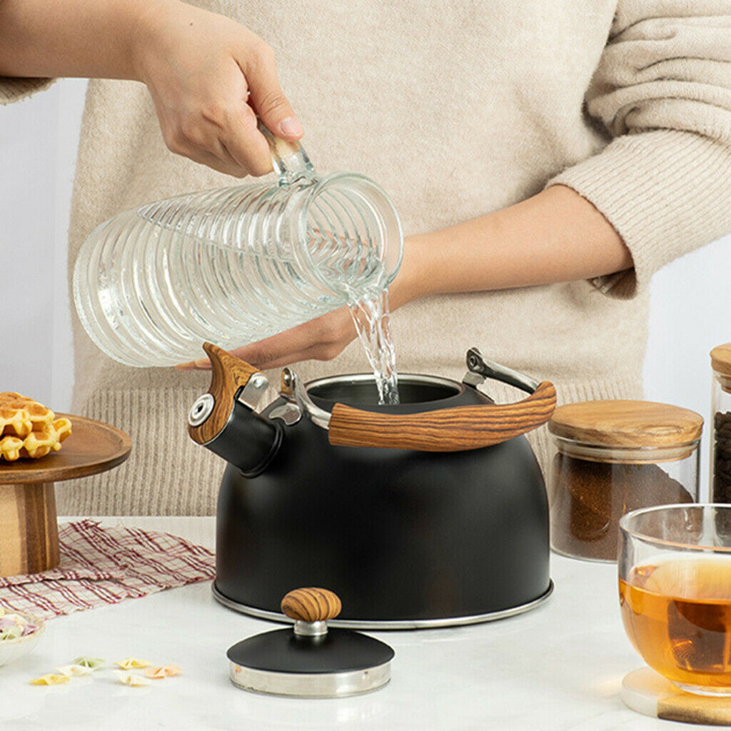 Tea Kettle Tea Pot with Adjustment Handle Whistle Stainless Steel Tea Kettle