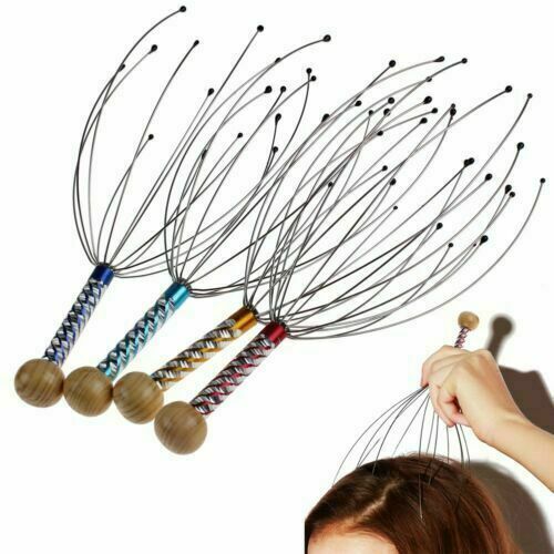 1x Head Neck Scalp Massager Massage Octopus Equipment Stress Release Relax Tool