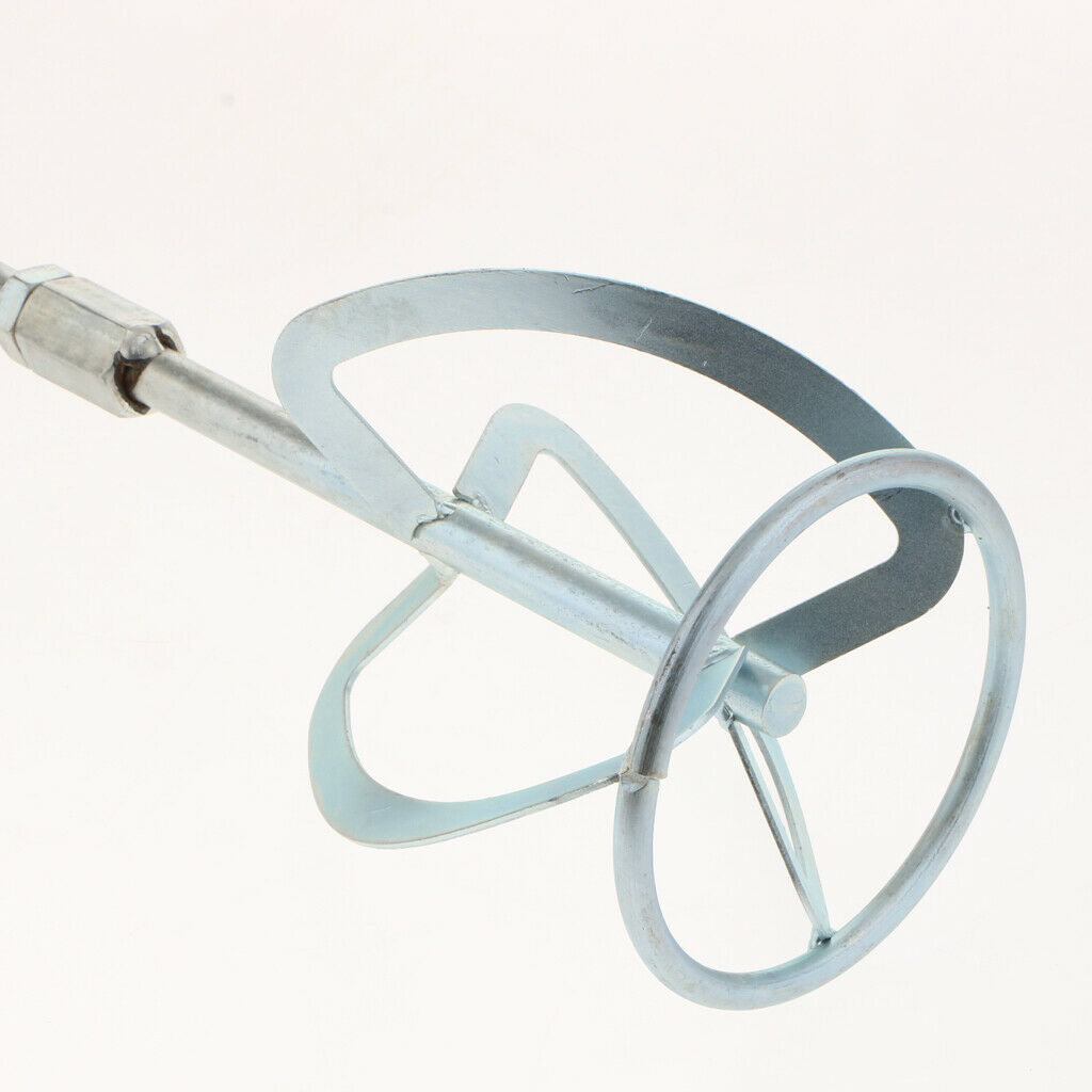 Paint Cement Plaster Adhesive Spiral Mixer Stirrer Paddle Rod For Drill
