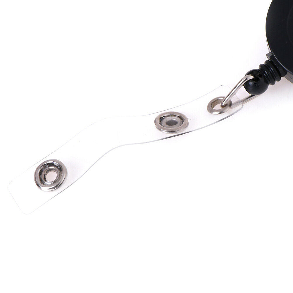 Retractable Pull Chain Reel ID Card Badge Keychain Holder Recoil Belt Clip.l8