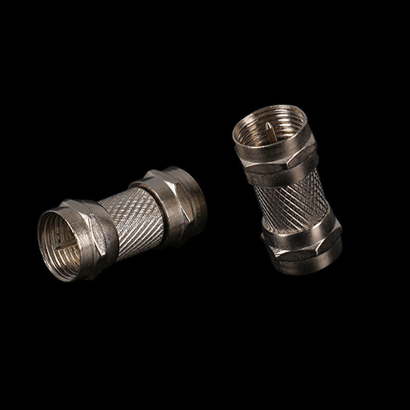 2pcs F type male plug connector socket to RF coax TV aerial female RF ada.l8