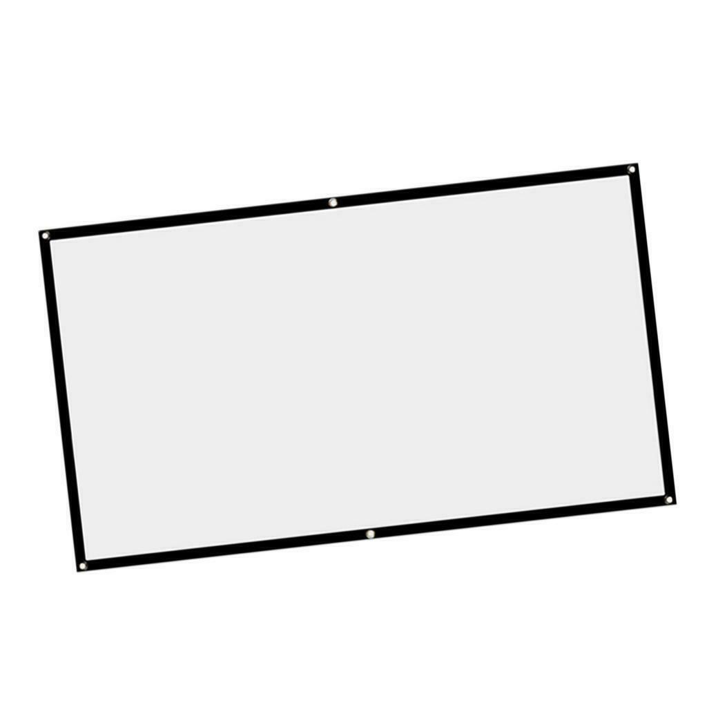 2 Pieces Projector 150" inch 16:9 Foldable Movies Screen for Home Theater