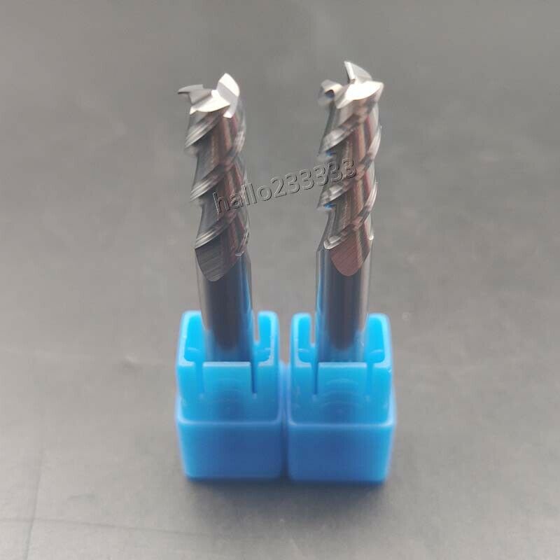 3PCS 6mm 3Flute Tungsten steel aluminum milling cutter 50mm Shank HRC45-50