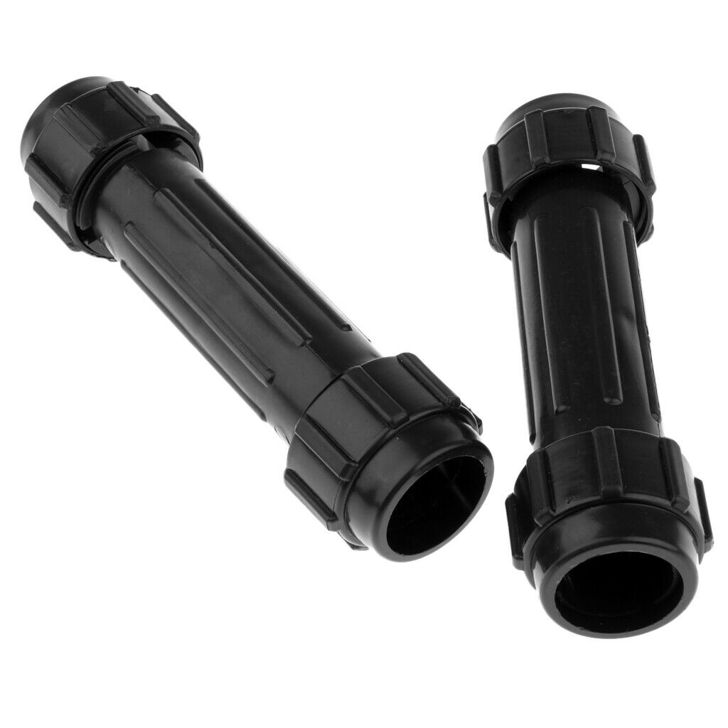 2 Piece Black Screwed Joint Fits for Kayak Canoe Paddles Inflatable Boat Rowing
