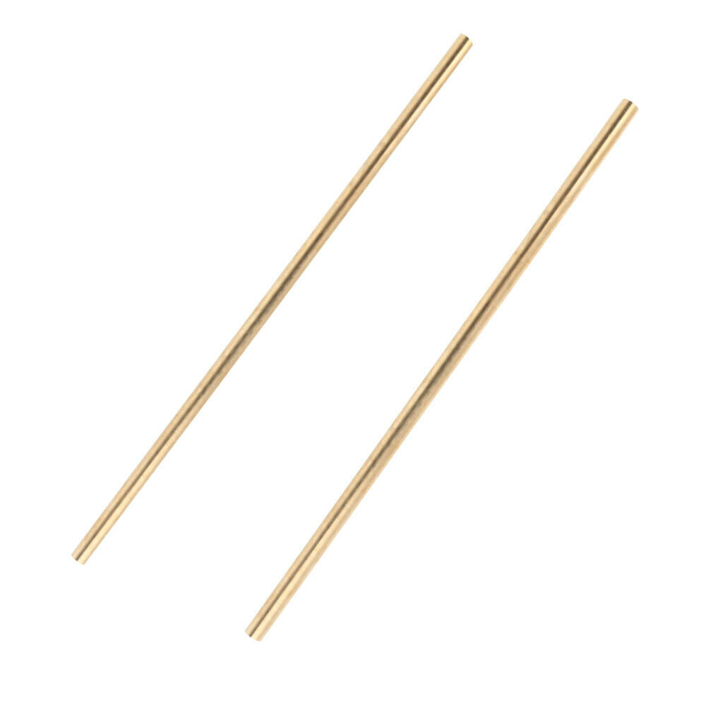 8mm Ã— 25cm And 7mm Ã— 25cm Solid Brass Round Bar Rod 2 Pcs